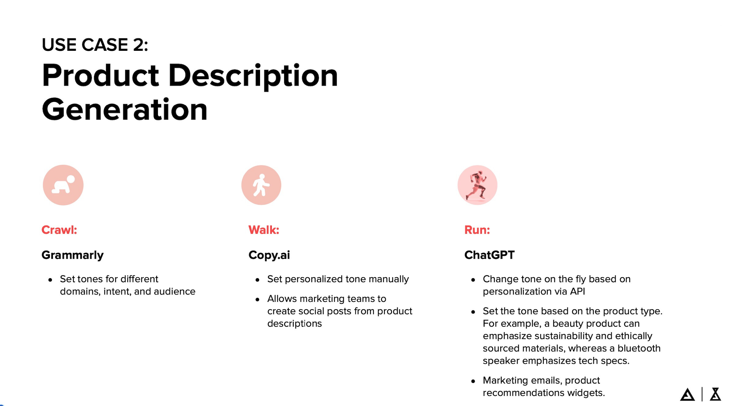 Using AI to generate product descriptions