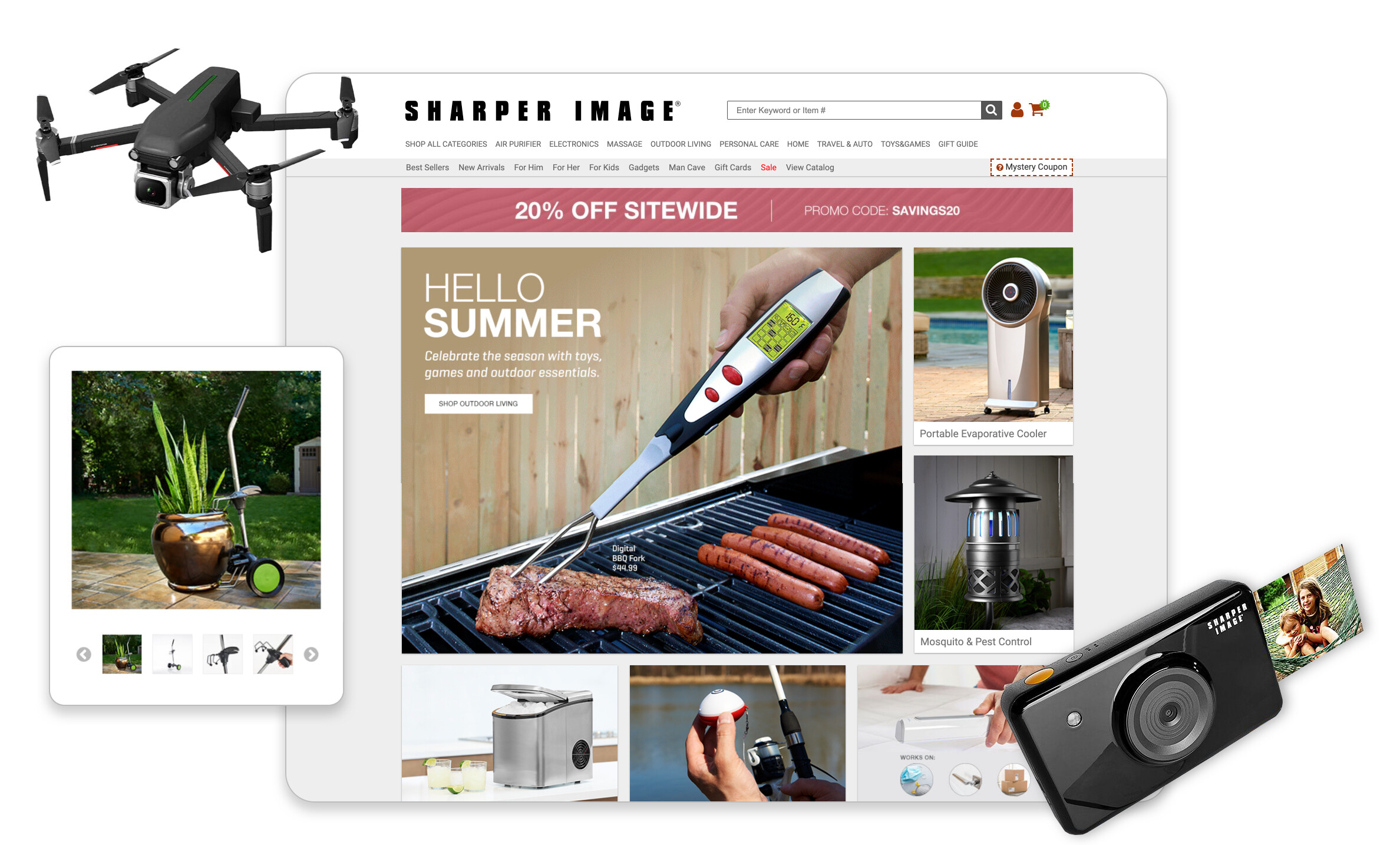 Sharper Image's digital commerce can effortlessly scale during traffic peaks and aids business growth