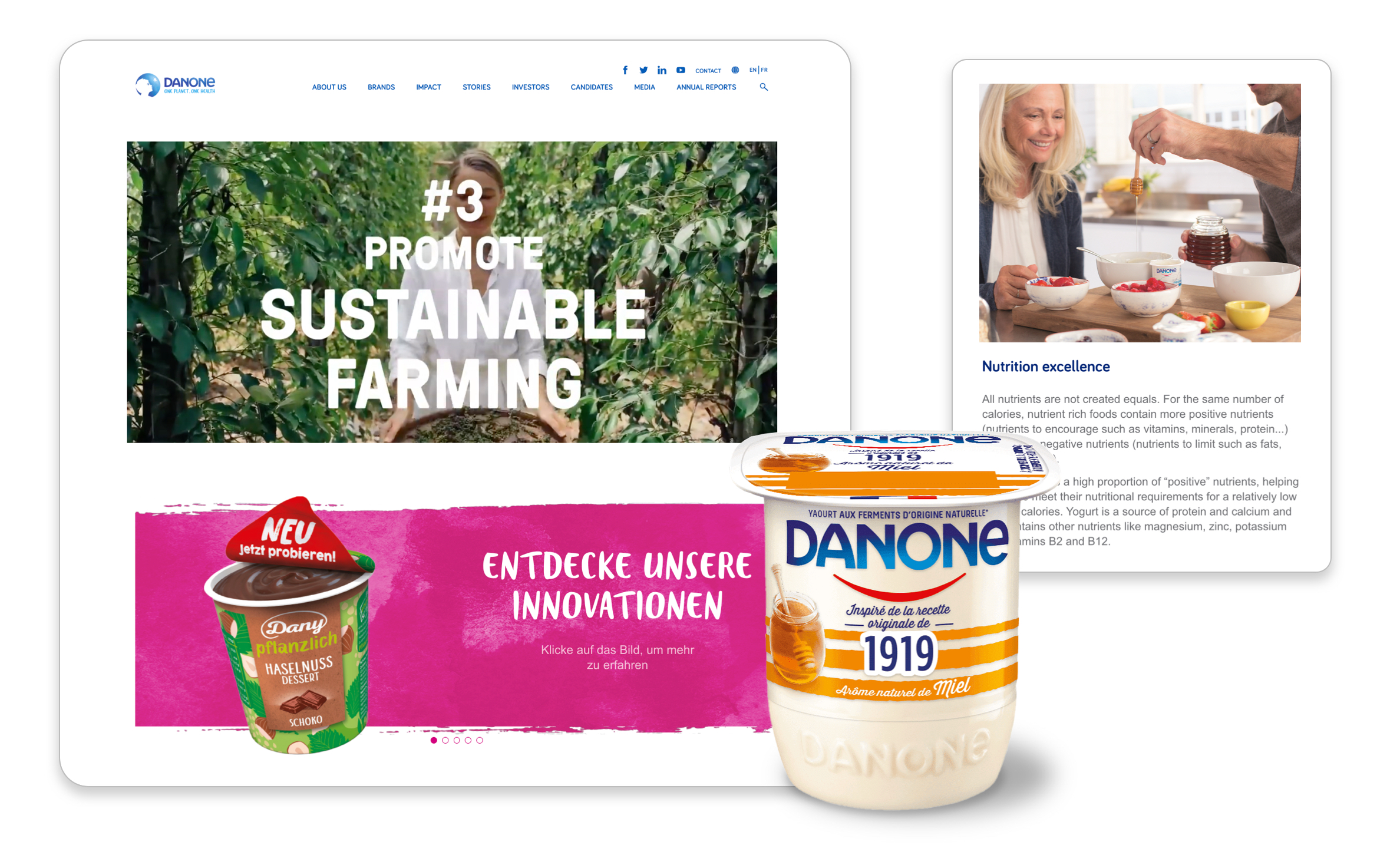 Danone's new digital commerce offers them the flexible data model that they needed to meet their business goals