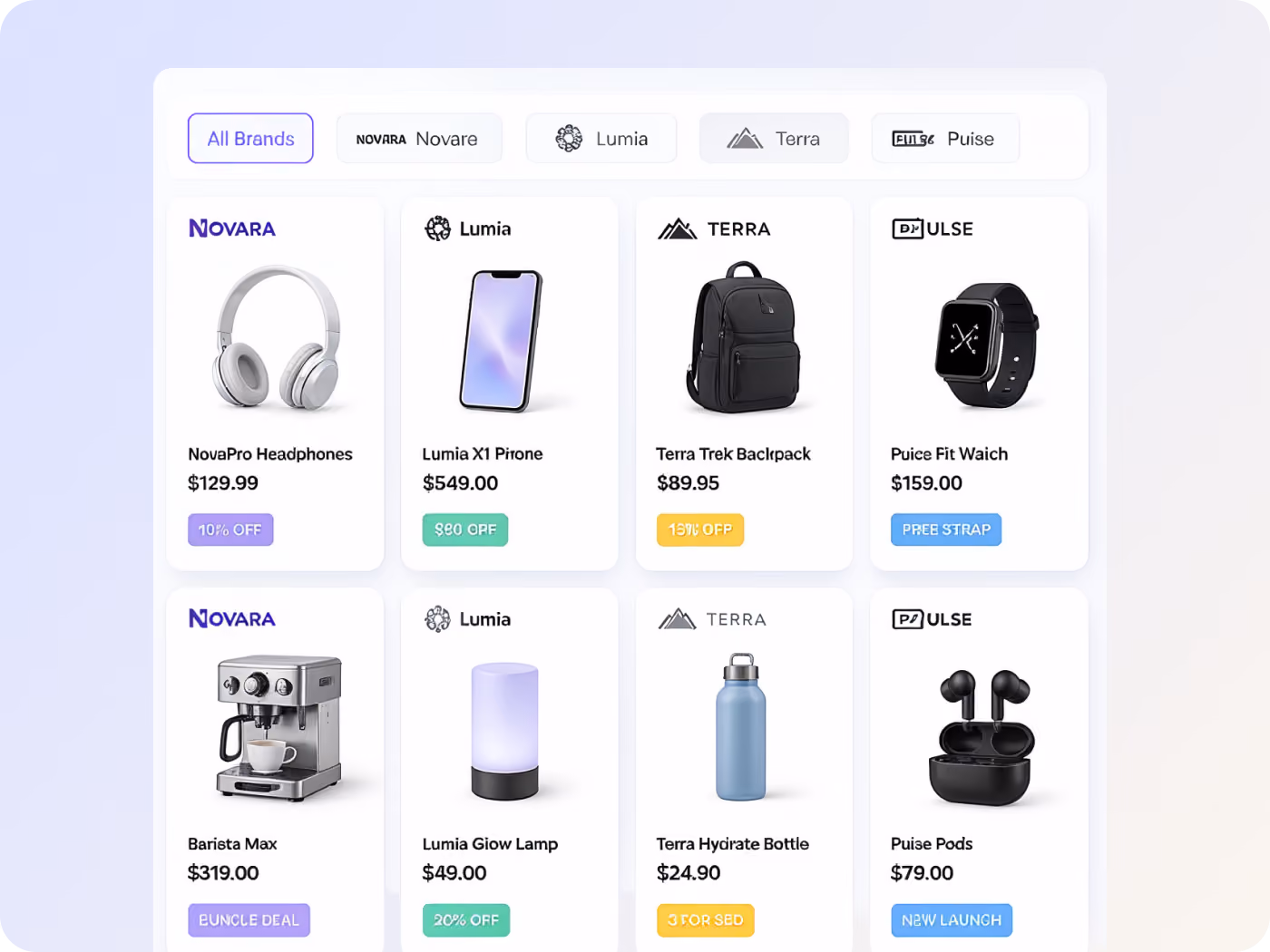 Differentiate products, pricing and promotions across brands while maintaining a shared underlying data model.