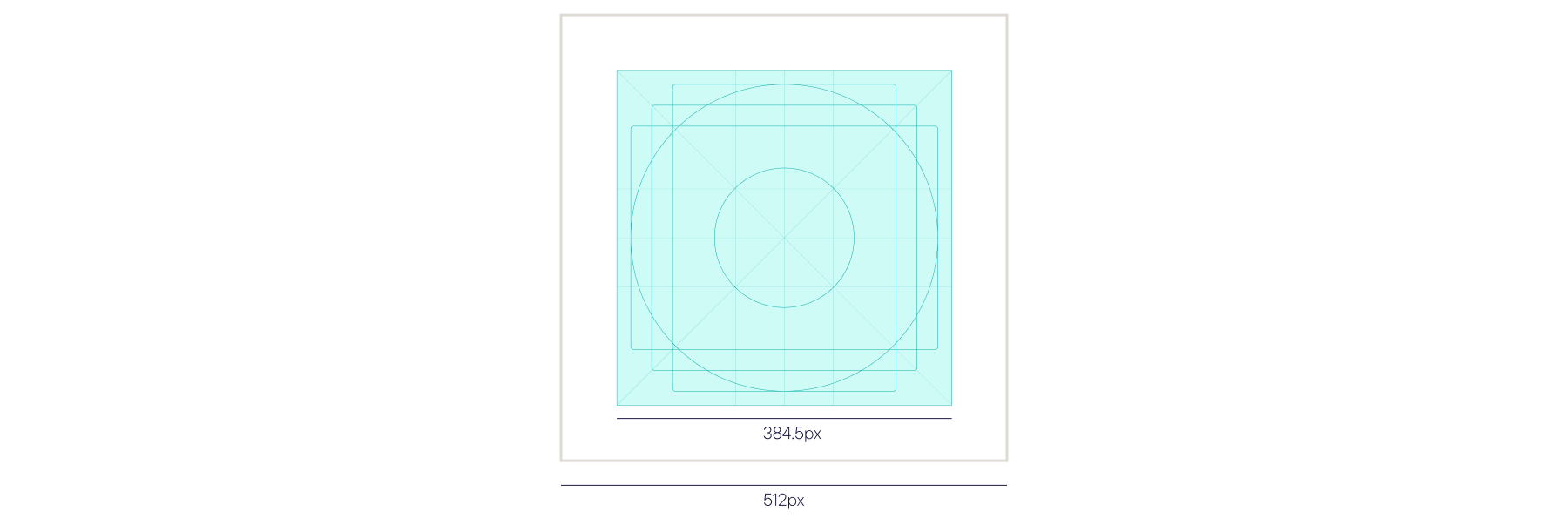 Icon canvas and safe area dimensions