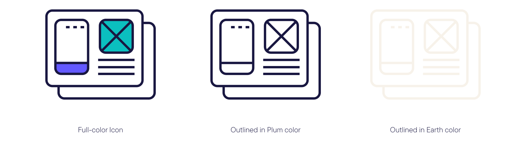Icon color variations