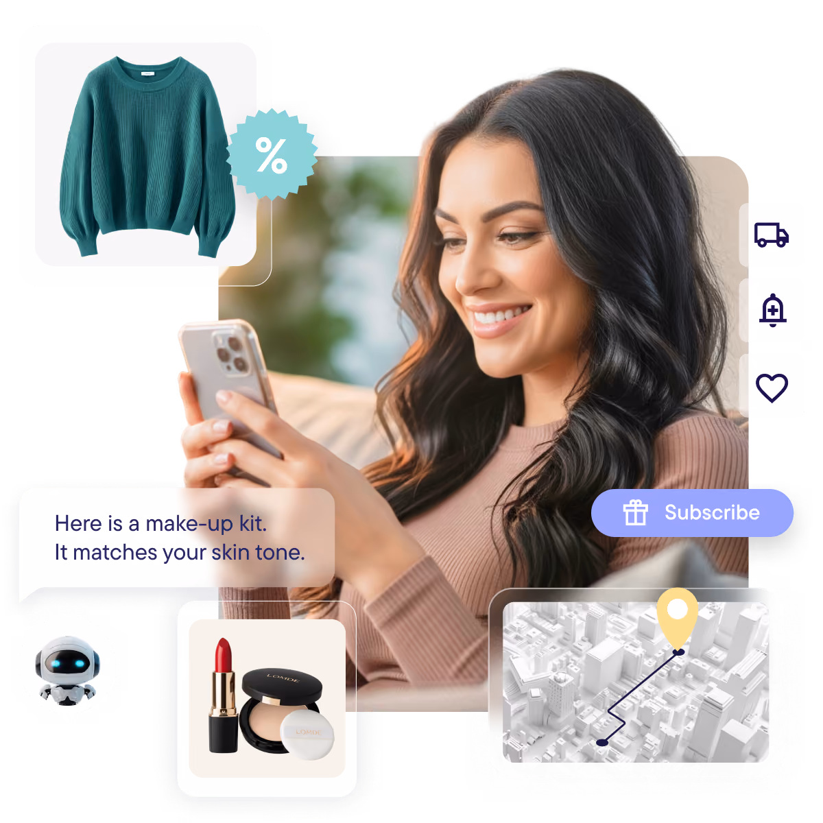 Personalized shopping app with AI recommendations