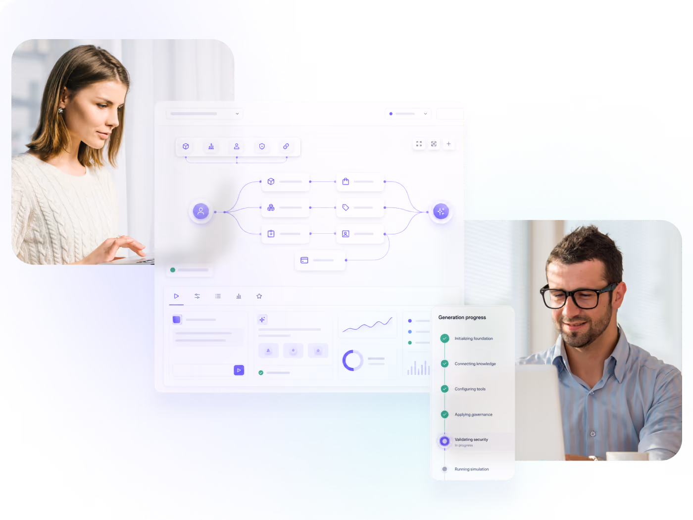 An open foundation for building commerce agents: Memory, observability, human oversight and security handled for you, so teams can ship agents in days.