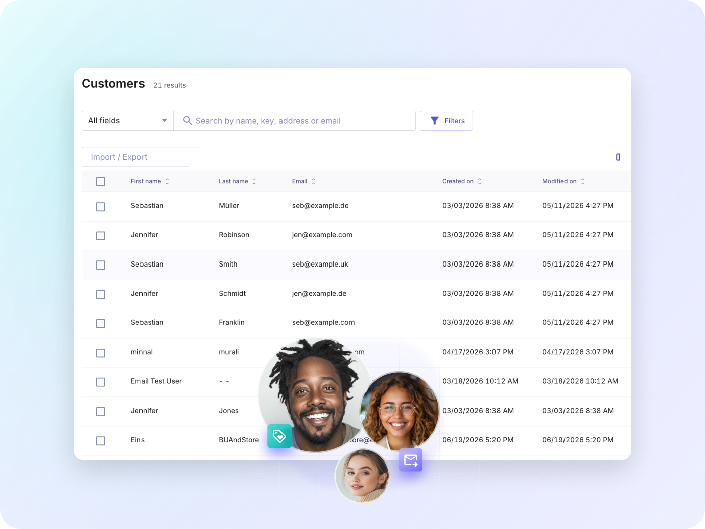 Model complex account hierarchies with Business Units and define granular, role-based permissions for purchasing and approvals. Organize customers into groups and personalize pricing, promotions and experiences across all your business models. 
