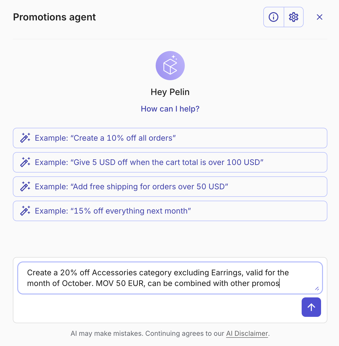 An overview of the commercetools Promotions Agent 