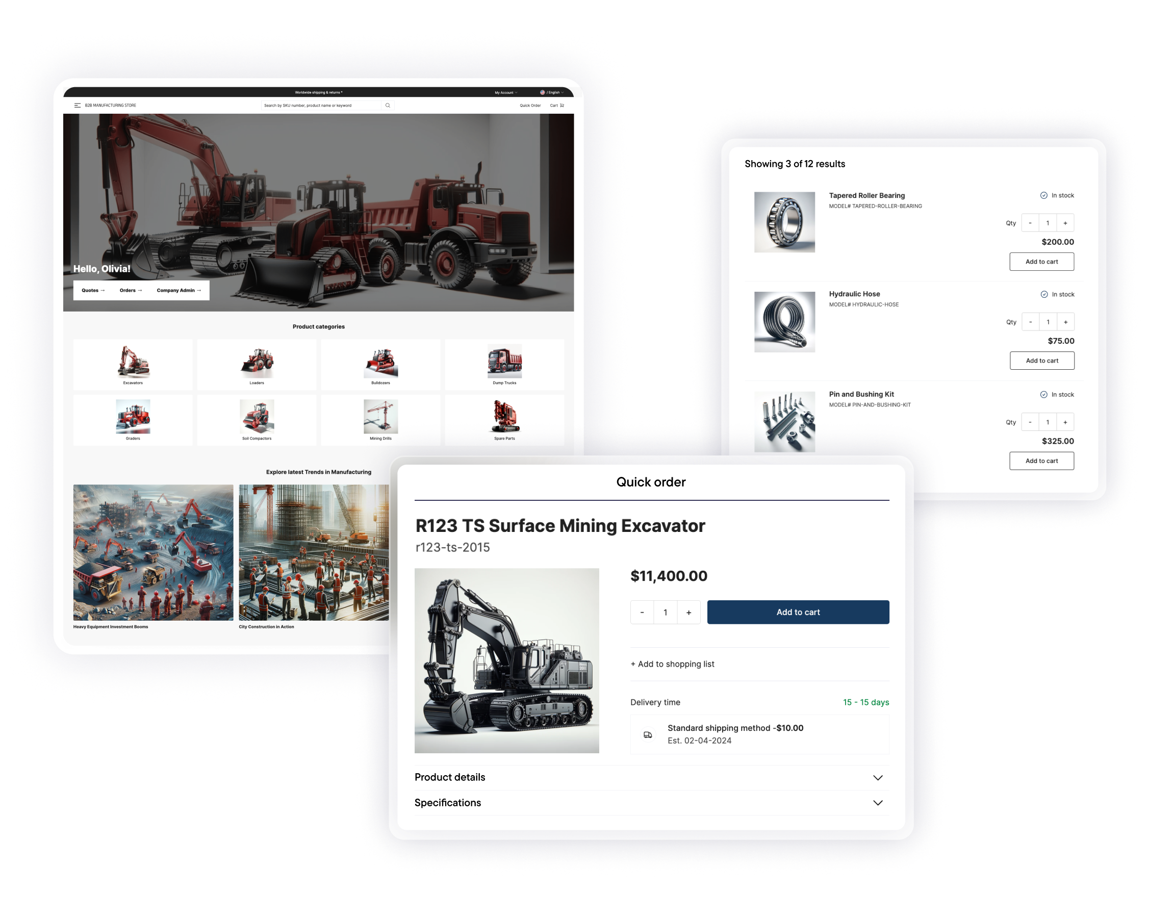 commercetools Foundry for B2B manufacturers
