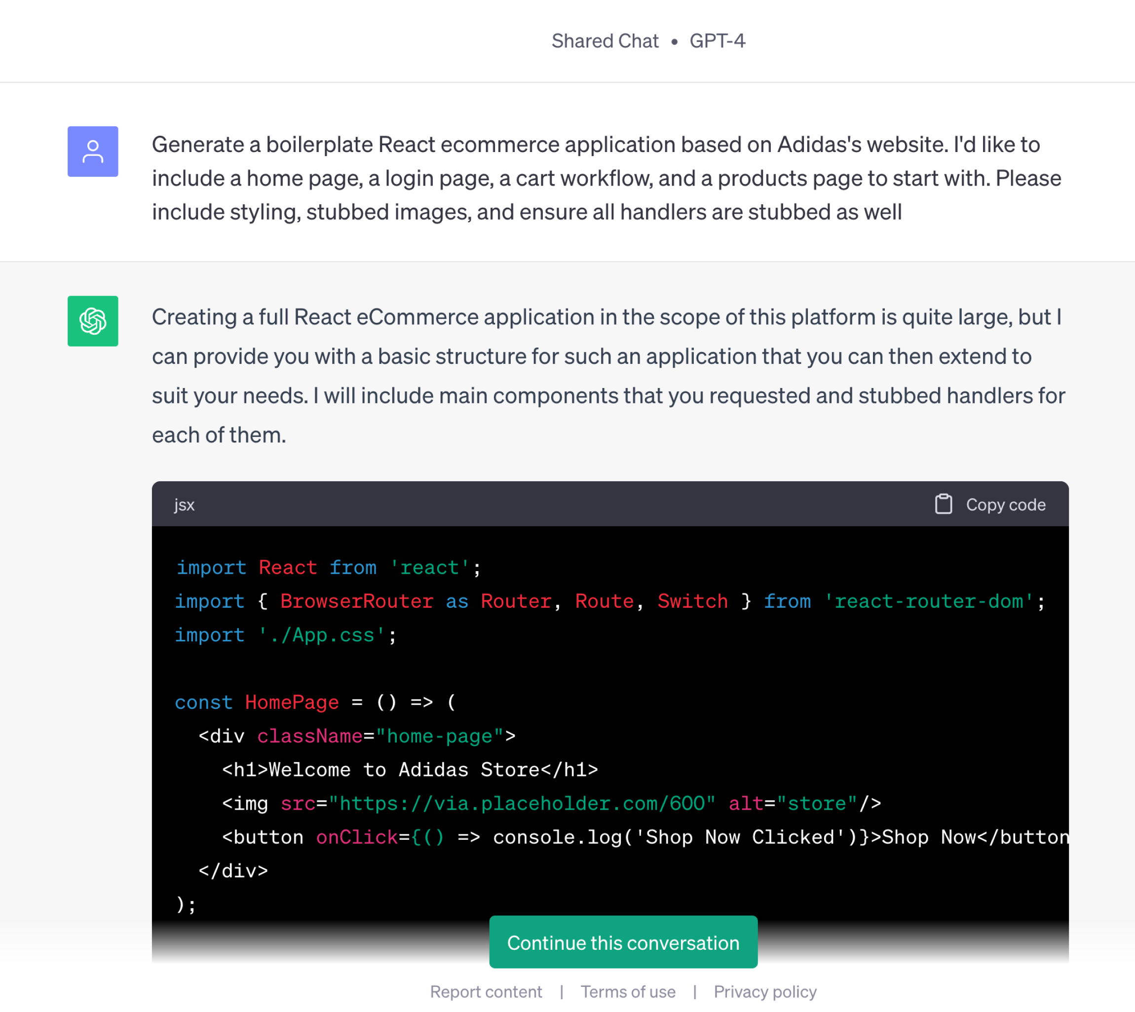 Experimenting with GenAI for a commercetools implementation