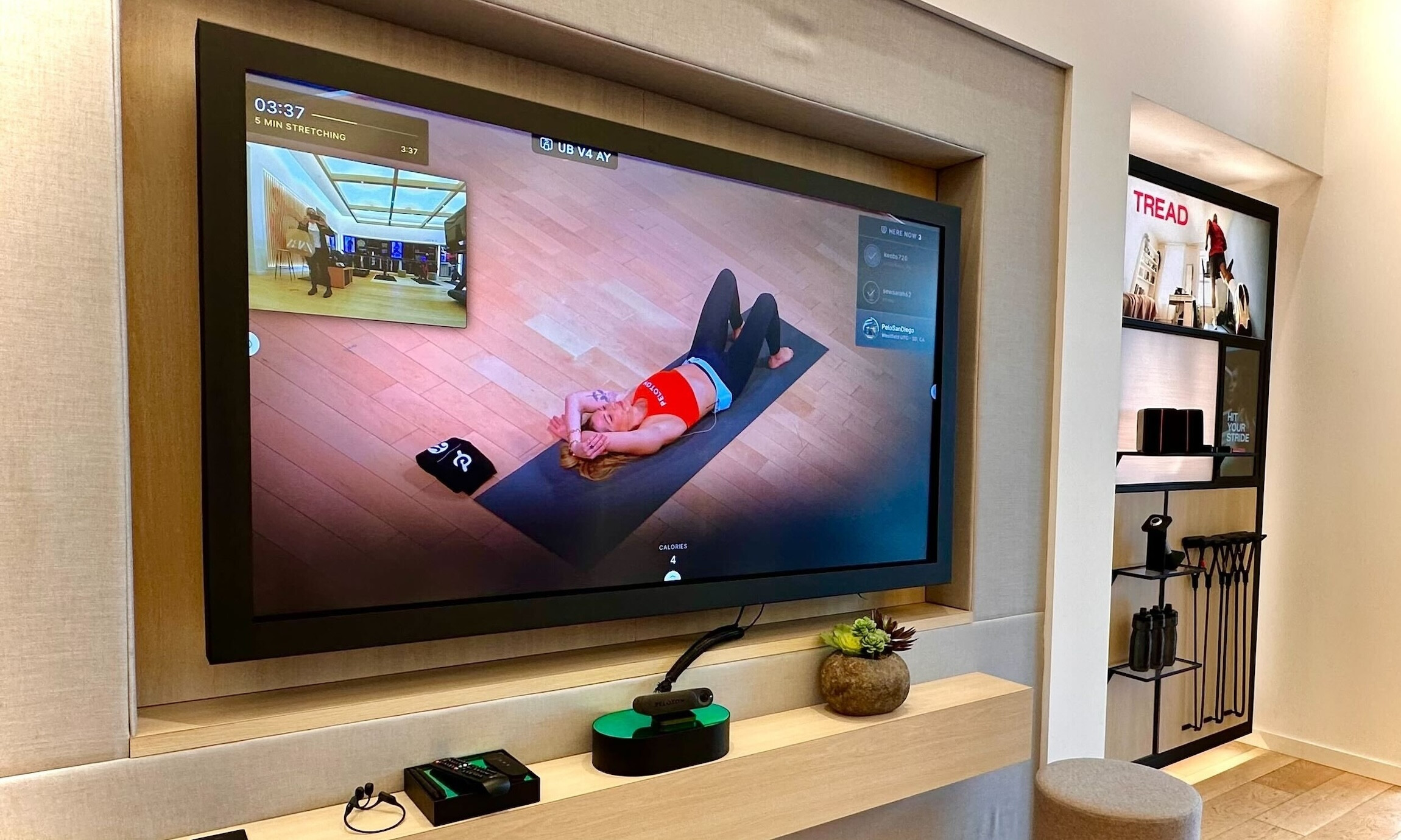 In-store technology at Peloton