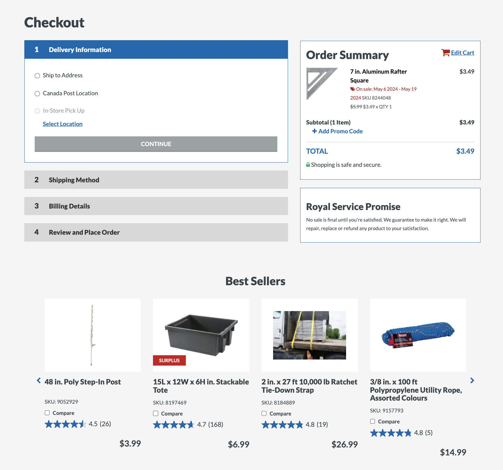 Leveraging product recommendations on checkout pages