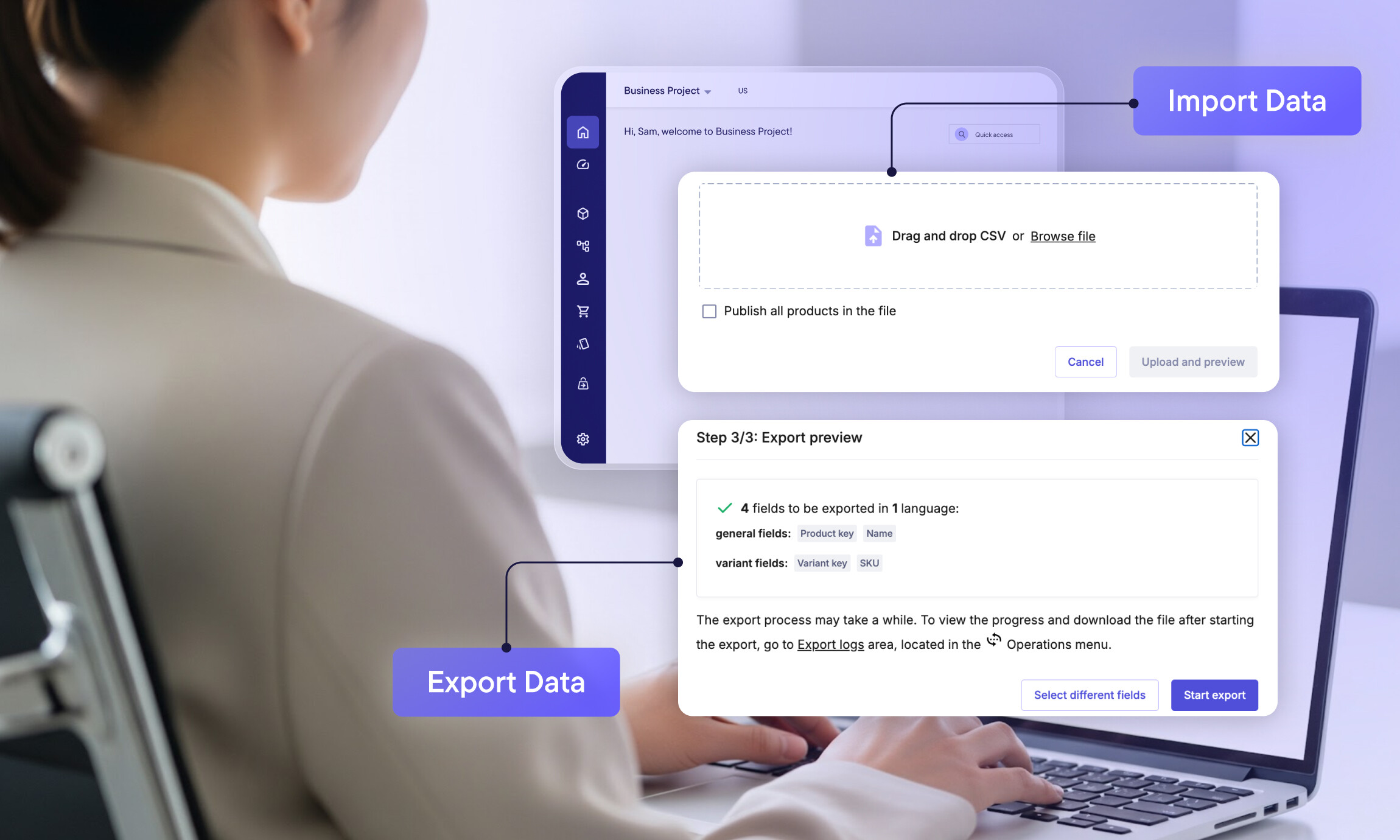 Data Import/Export in the Merchant Center