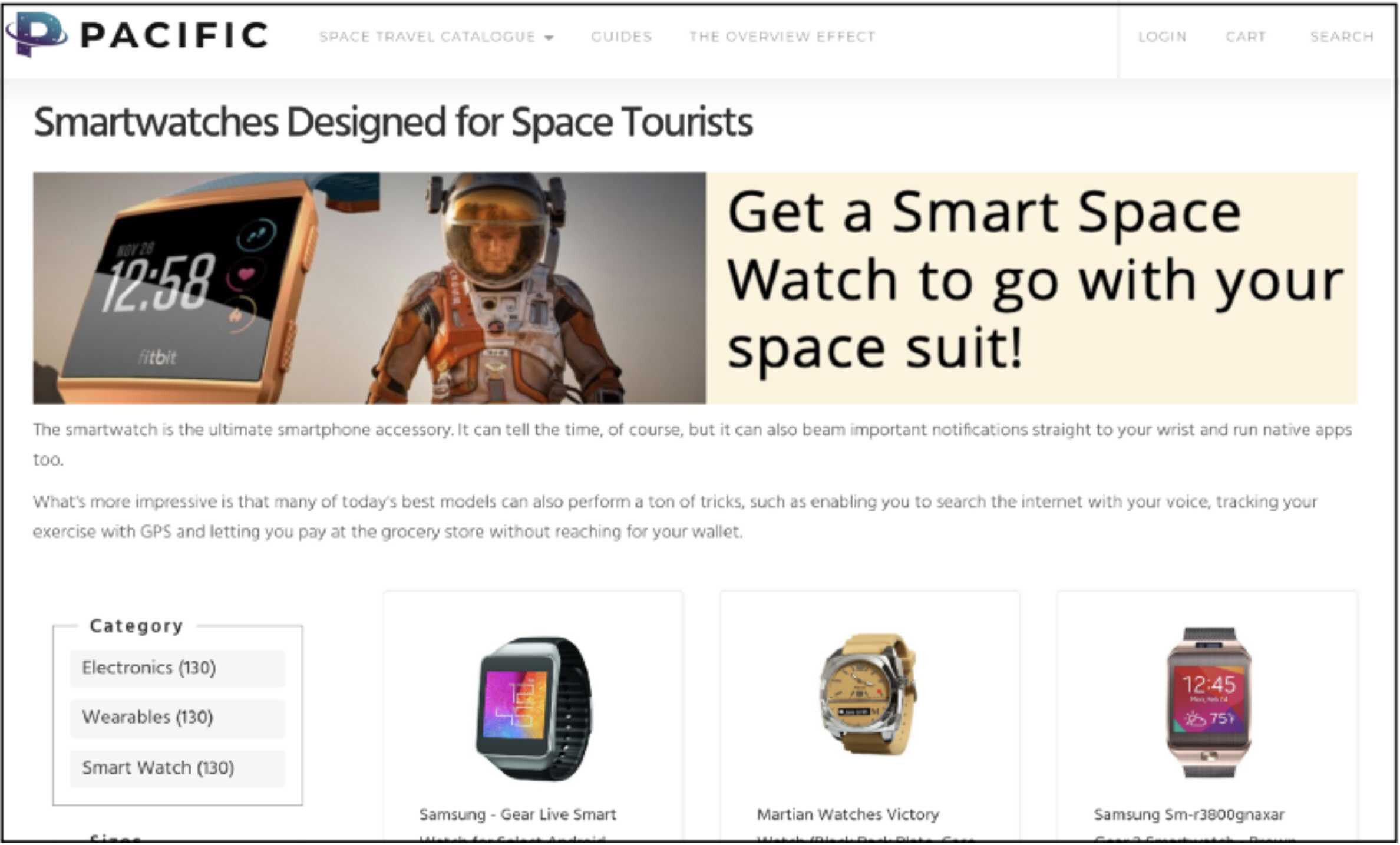 Pacific Electronics demo site