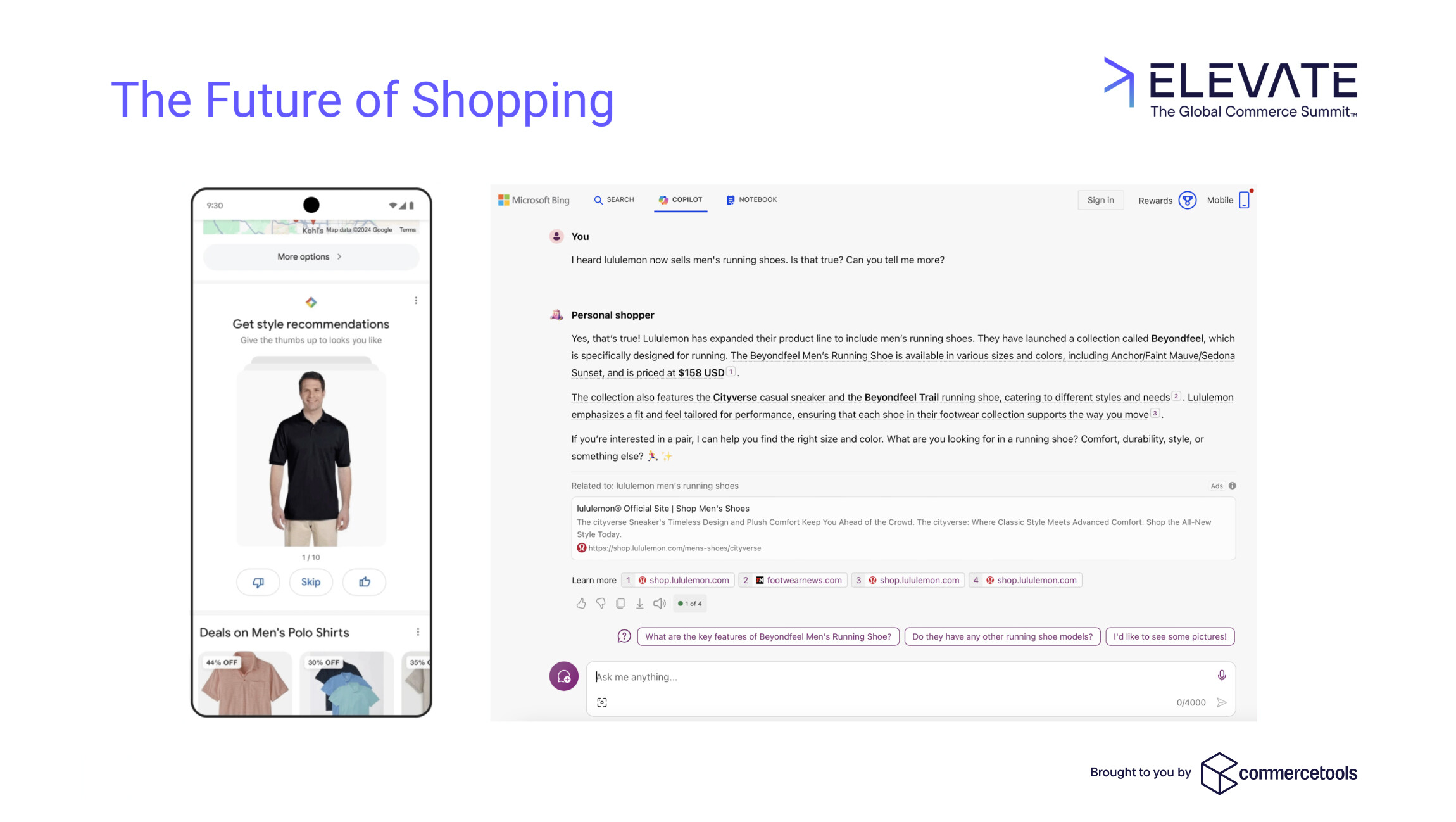 Google and Microsoft AI-assisted product discovery examples