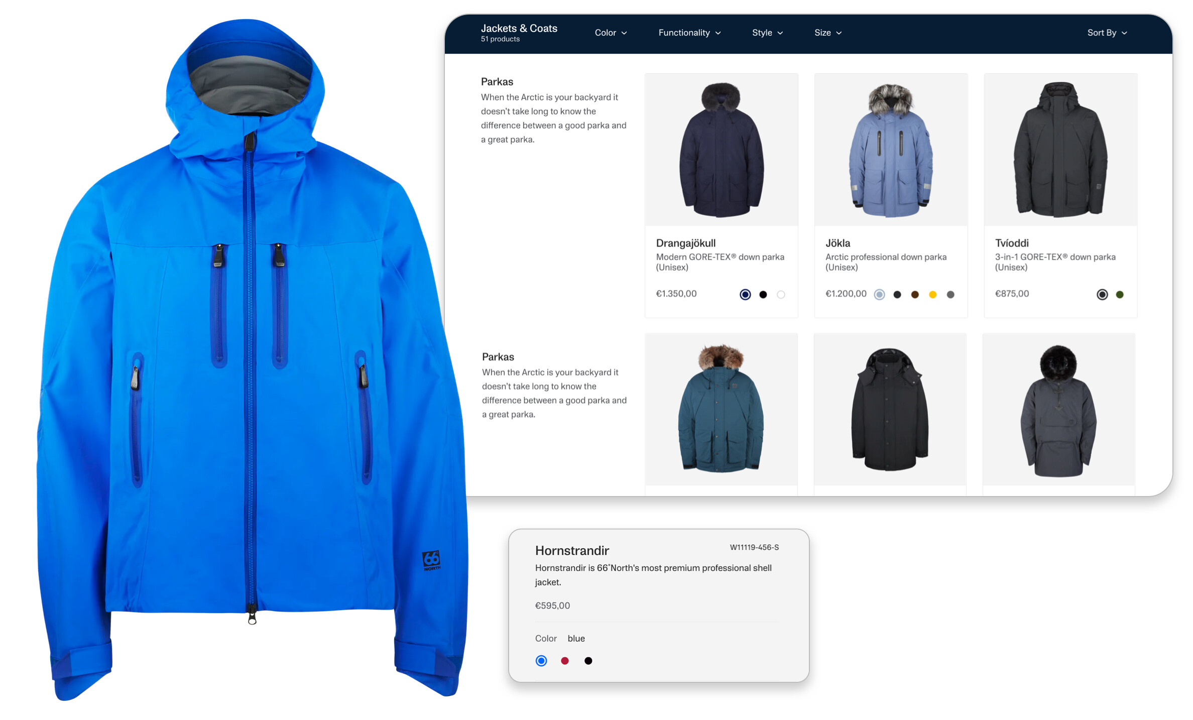 66° North commerce platform has a positive impact on sales and allows them to entirely focus on the shopping experience of their customers