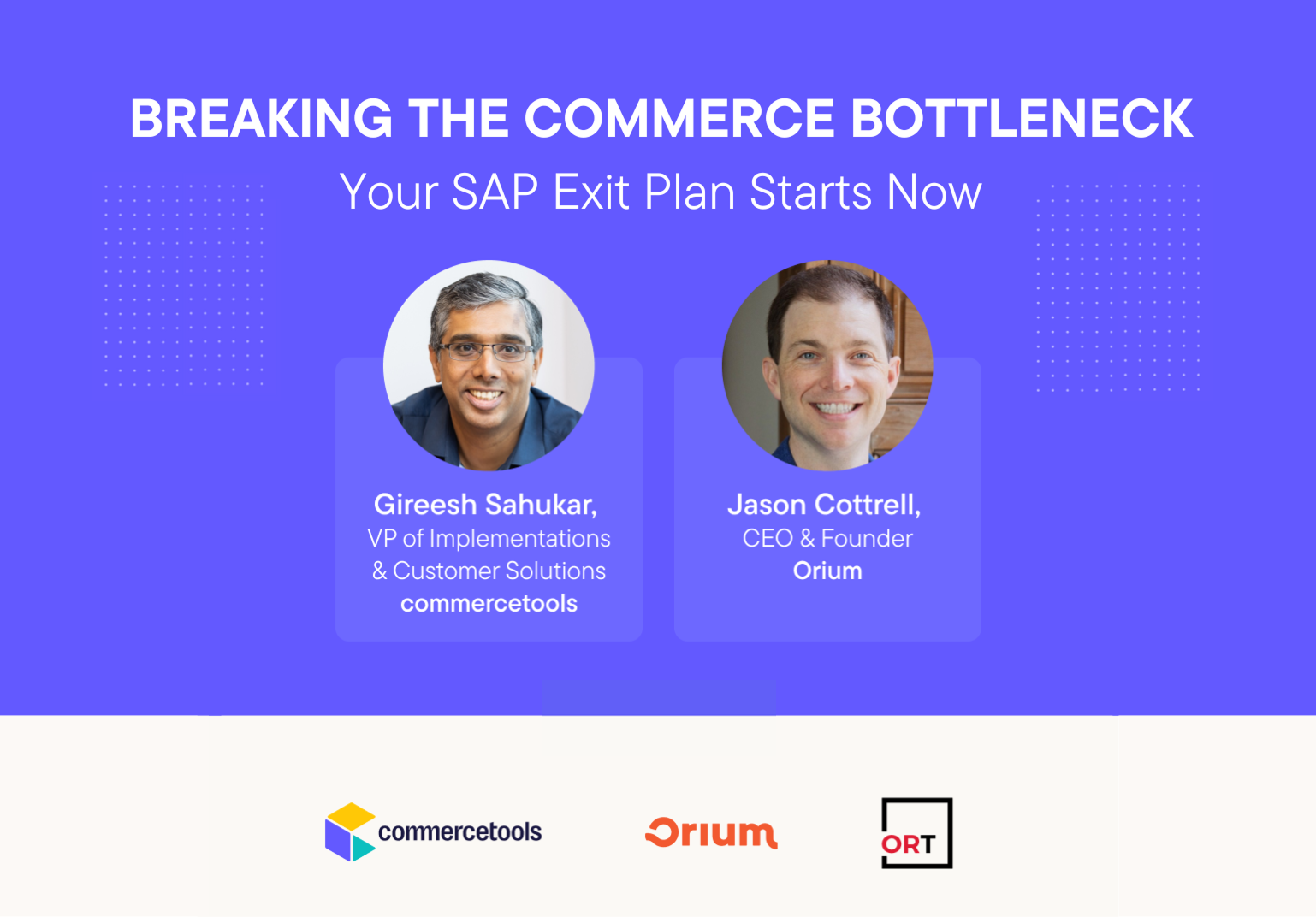 Breaking the Commerce Bottleneck