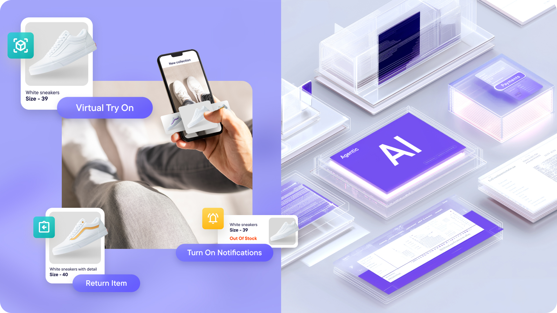 Build intelligent agents that can power real-time shopping assistants, automate complex commerce flows and add items to carts autonomously.