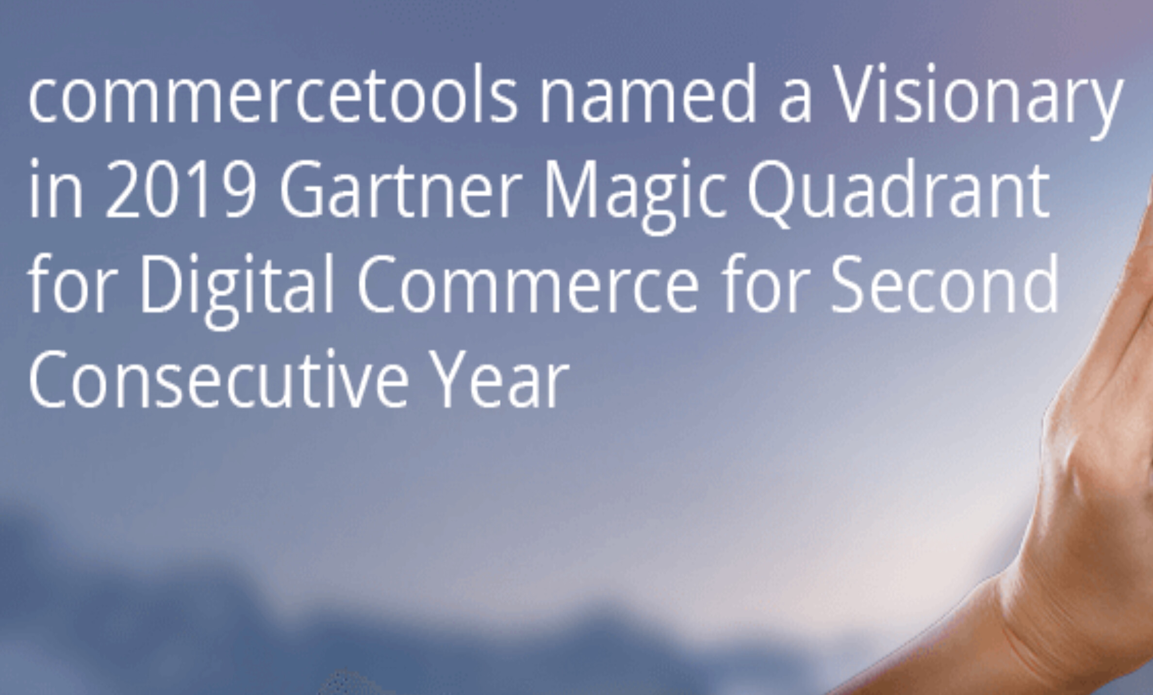 commercetools named a Visionary in the Gartner Magic Quadrant 2019