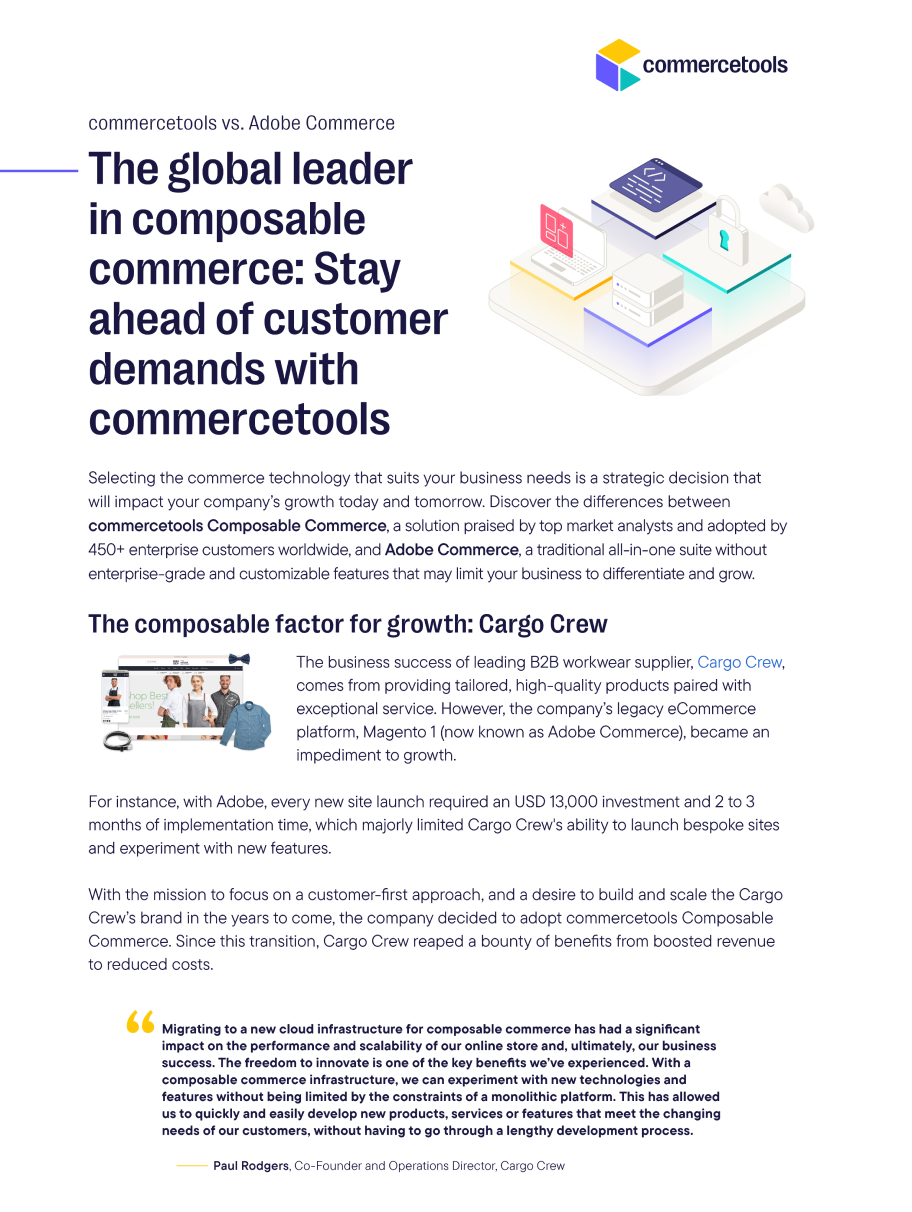 commercetools vs Adobe Commerce