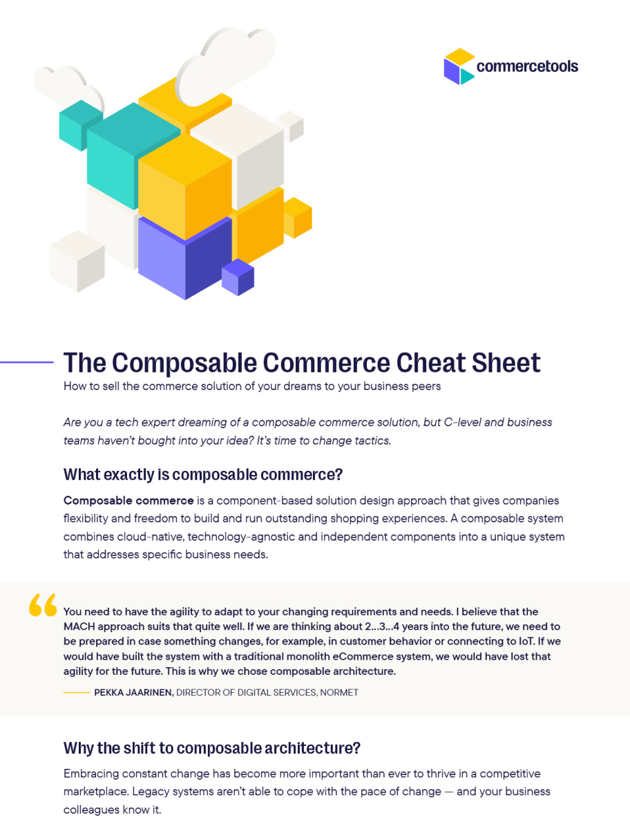 The Composable Commerce Cheat Sheet
