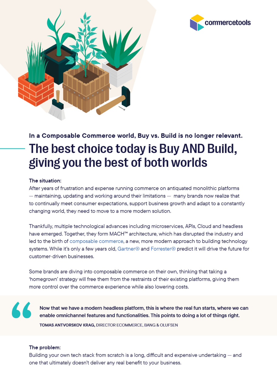 Buy AND Build: A Blueprint For a Composable Commerce World