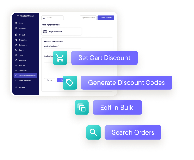 A screenshot of the enhanced commercetools Merchant Center dashboard, highlighting its new, productivity-boosting features.