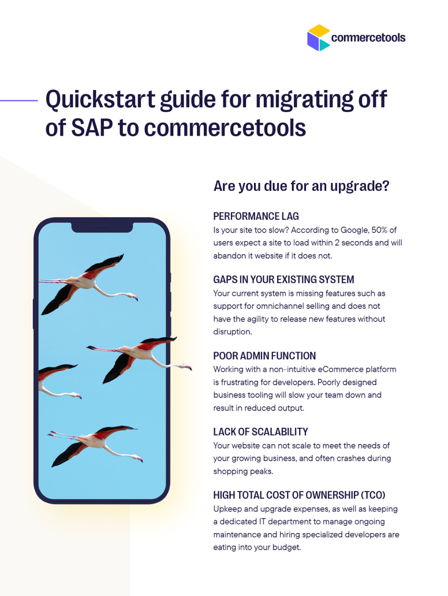 Quickstart Guide: Migrating off SAP to commercetools